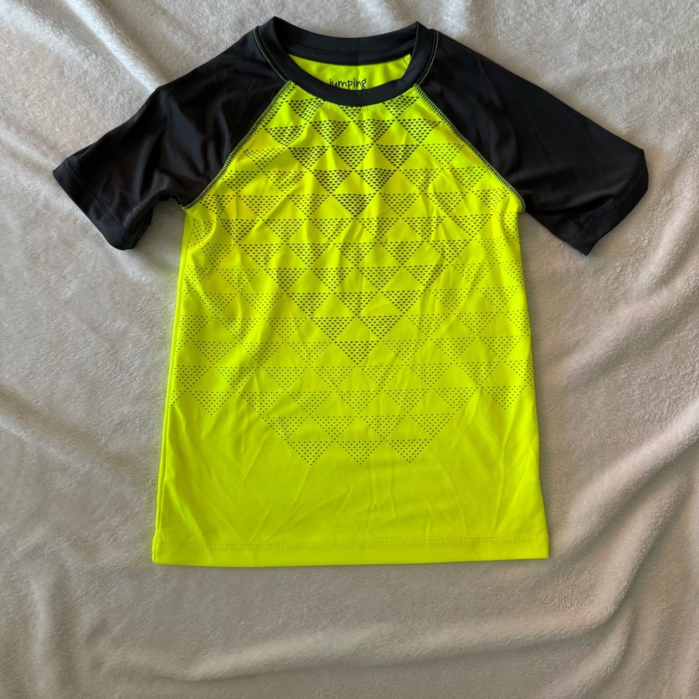 Jumping Beans Neon Yellow and gray T-Shirt 7